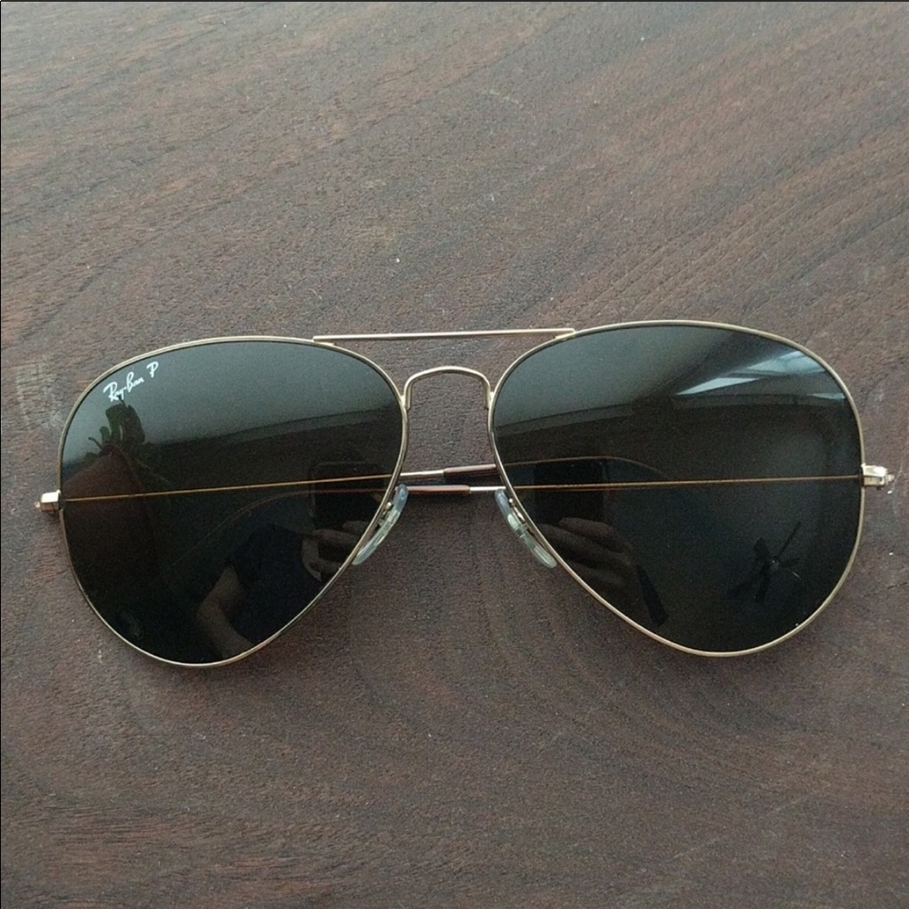 Ray Ban Polarized Aviators 62mm